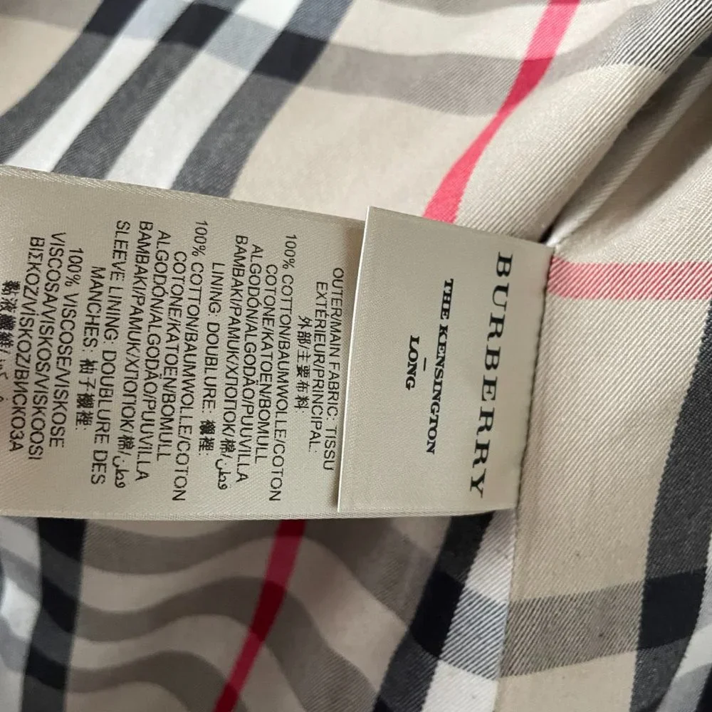 Burberry "The Kensington" Trench Coat (Black, sz. 0) - Picture 3 of 8